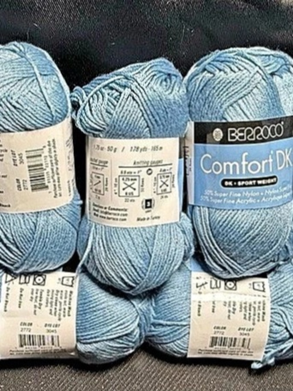 SUPER SOFT berroco Comfort DK Blue Yarn Lot